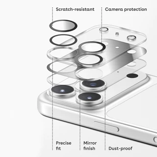 MIRROR CAMERA LENS PROTECTOR กระจกนิรภัยสําหรับ iPhone 17Pro Max 17 ฟิล์มกันรอยหน้าจอ