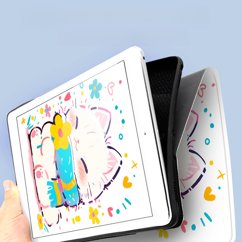 น่ารักการ์ตูนสําหรับ OPPO Pad 5 Matte Display Edition 2026 / Oppo Pad Air5 12.1 นิ้วแท็บเล็ต Pu หนังซิลิโคนผู้ถือดินสอ ราคา ถูกที่สุด ดีลบีเคเค แกลเลอรีภาพที่ 2