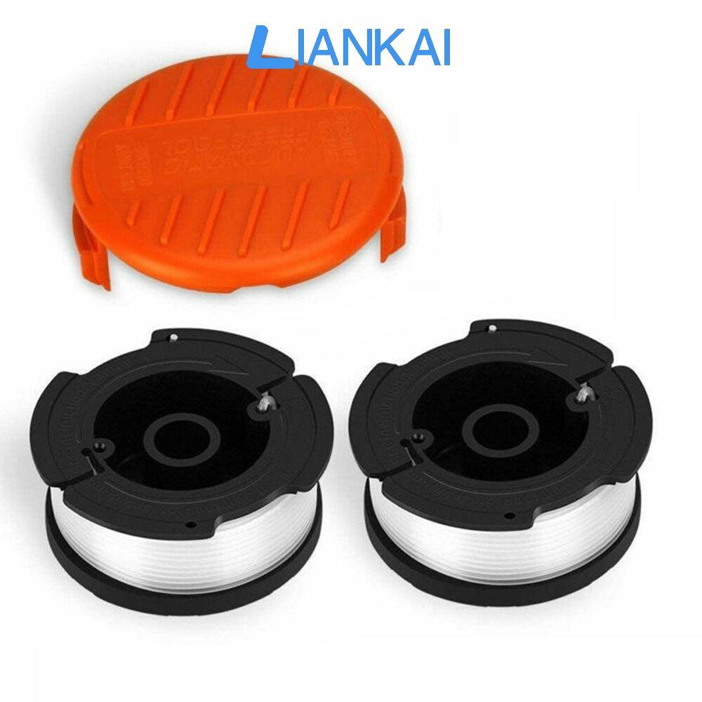 TOOLNES Strimmer Cover Cap + Spool And Line สําหรับ Black Decker GLC3630L GLC3630L20
