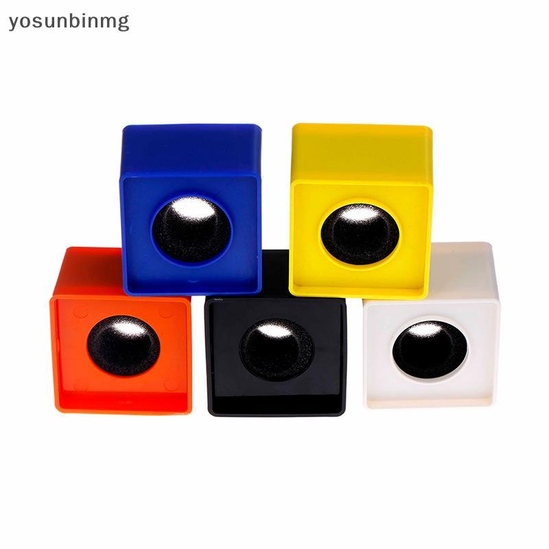 Yosunbinmg] ABS Square รูปทรงลูกบาศก์สัมภาษณ์ KTV ไมโครโฟนไมโครโฟนโลโก้สถานีธงร้อน 1 ชิ้นใหม่