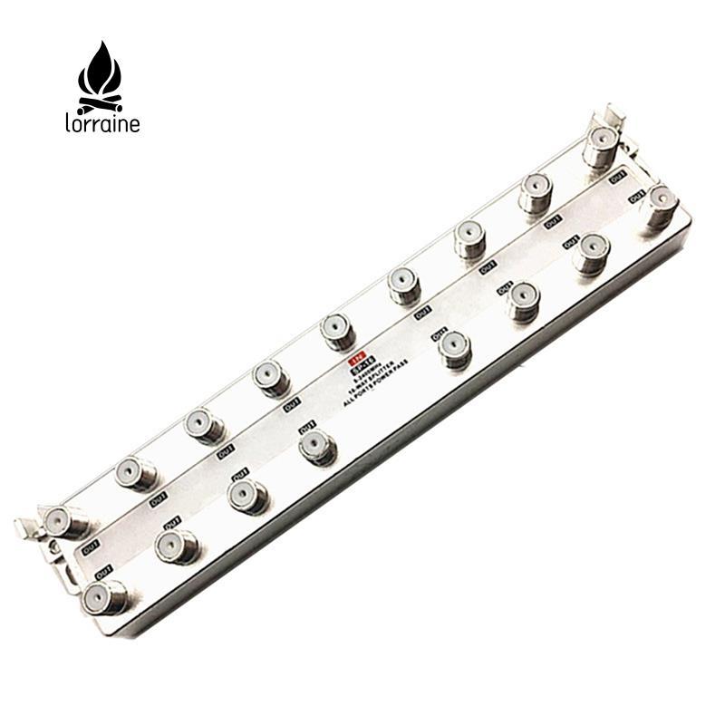 5-2400 MHz 16 Way Out Cable TV Splitter สัญญาณ Booster Distribution สําหรับเครื่องผสมสัญญาณ Satellit