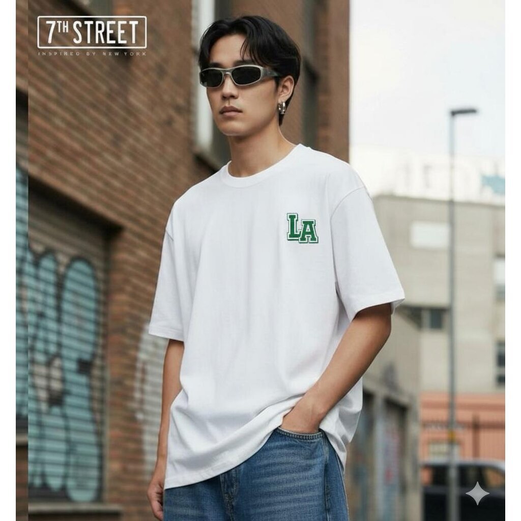 เสื้อโอเวอร์ไซส์ 7th Street ผ้า Cotton เบอร์ 20 เส้นใยcotton100% ระบายความร้อนดีมาก ผ้าหนาอยู่ทรง แพทเทิร์นสไตล์ยุค90...