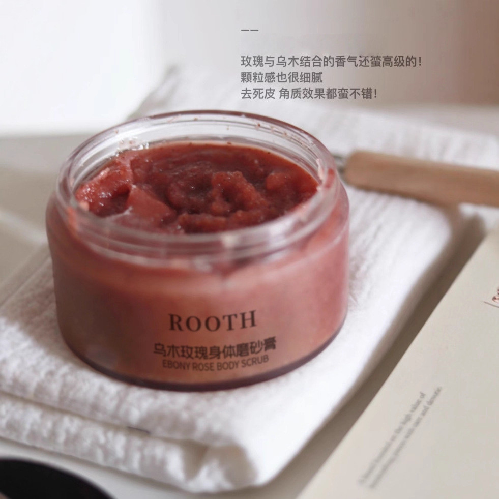 Rooth Rose Scrub SPA Grade Body Shower Gel Whole Body Tender Smoothing Exfoliating Chicken Skin Deep