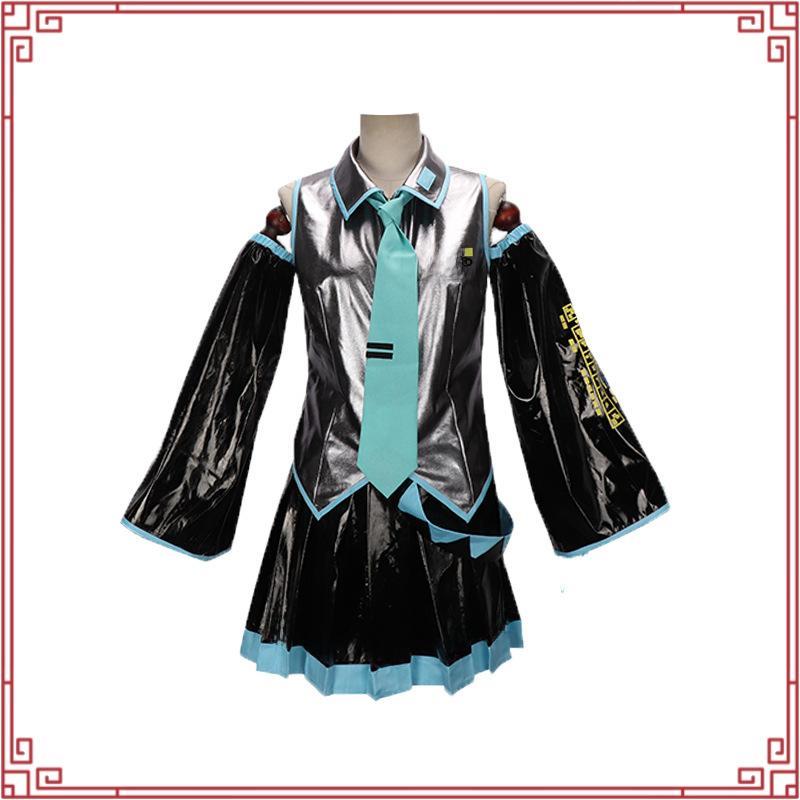 Vocaloid Miku Cosplay Wig Costume Japan Midi Dress Beginner Future Miku Cosplay Female Halloween Wom