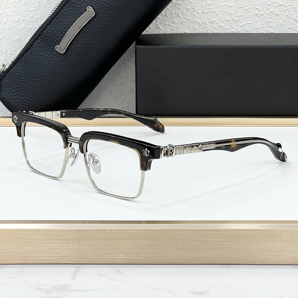 S2OI Chrome Hearts 2025 กรอบแว่นตาไทเทเนียมทรงเหลี่ยม สไตล์ใหม่สำหรับทุกคน