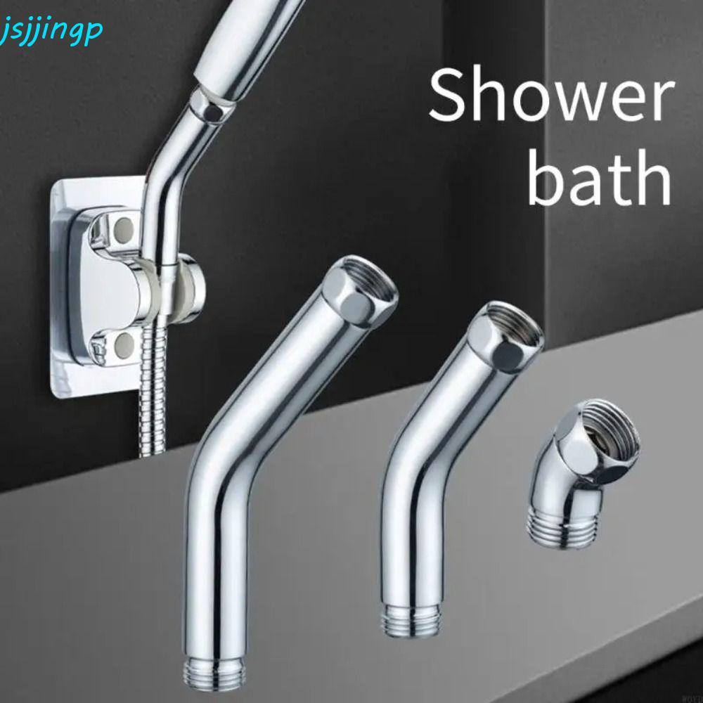 Jsjingp หัวต่อข้อศอกหัวฝักบัว, สากล ก1/2" ส่วนต่อขยายแขนฝักบัว, ทนทานพร้อมเครื่องซักผ้า อะแดปเตอร์ข้อศอกสแตนเลส 135 องศา ห้องน้ํา
