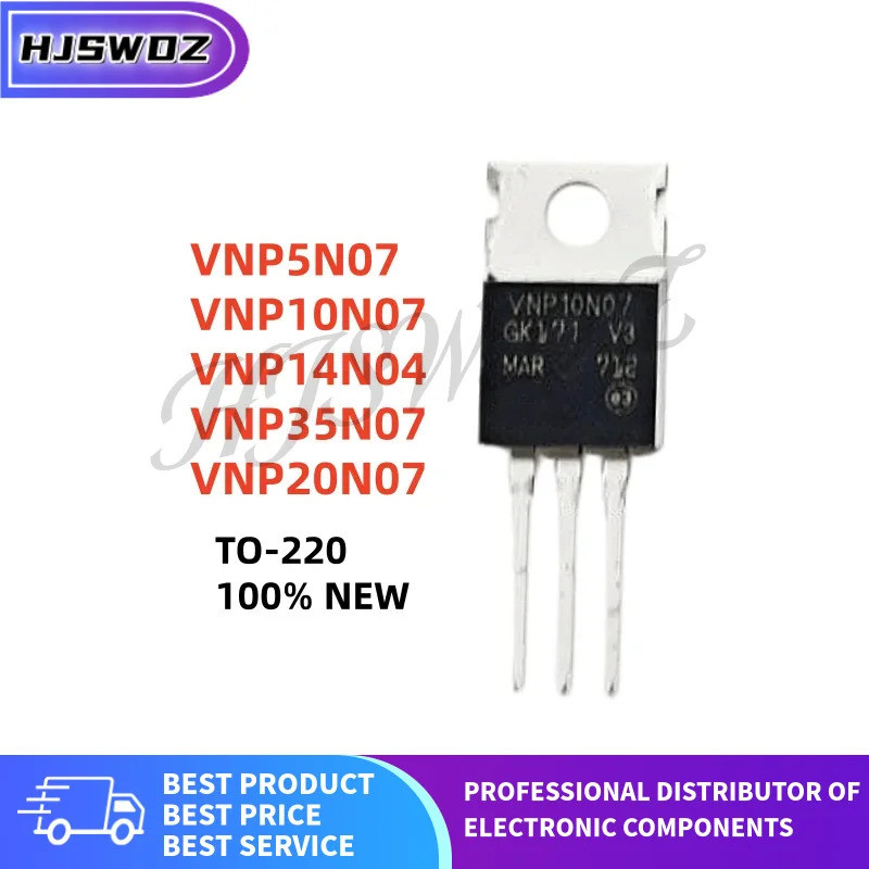 5PCS VNP10N07 VNP14N04 VNP35N07 VNP20N07 VNP5N07 TO-220 100% mos และคุณภาพ A0ZQ