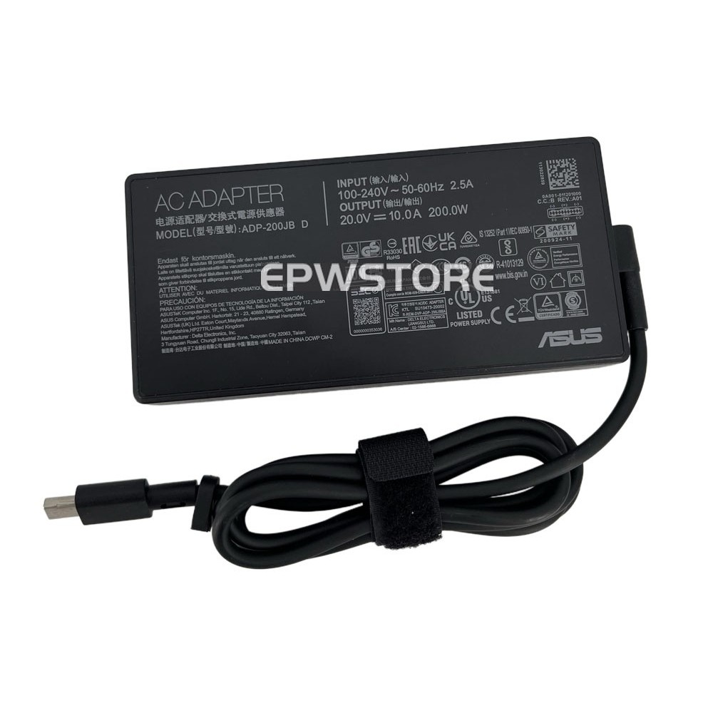 20V 10A 200W AC Adapter Charger สําหรับ ASUS ProArt P16 H7606WP-ME017X แหล่งจ่ายไฟ