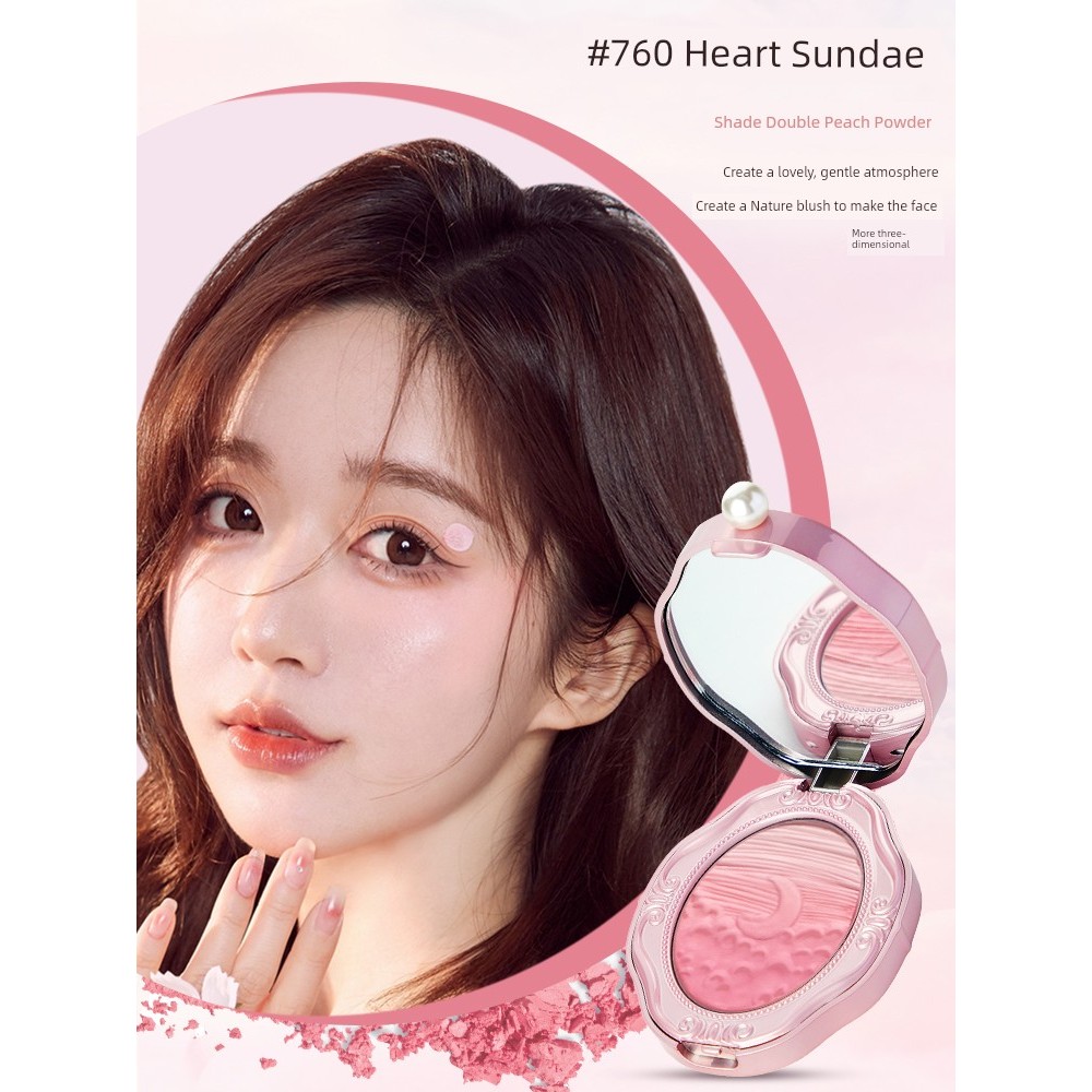 บลัชออน 4u2 บลัชออน Colorrose หินภูเขาไฟ นักเรียนเงินเงิน