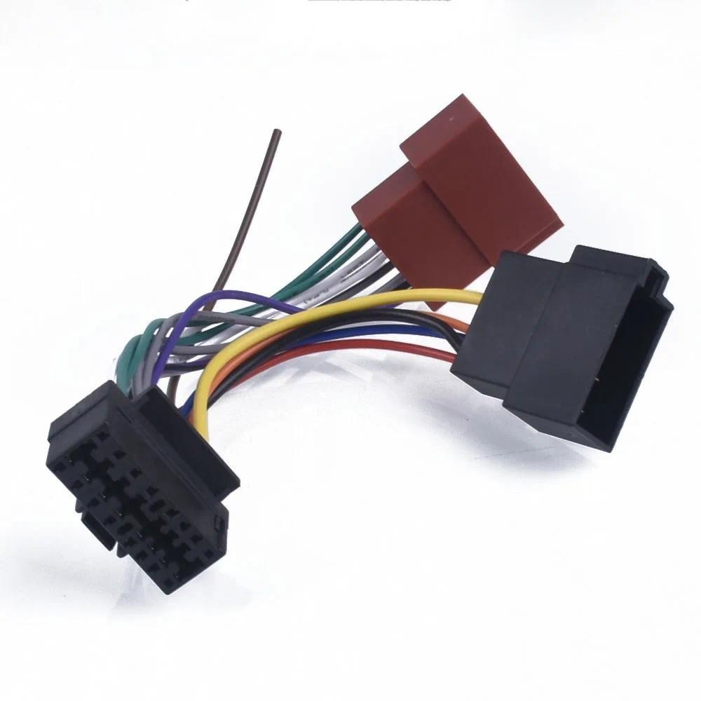 16Pin รถสเตอริโอวิทยุ Harness ISO สําหรับ Sony XAV602BT XAV712HD XAV601BT XAV701H iso วิทยุเล่นปลั๊ก