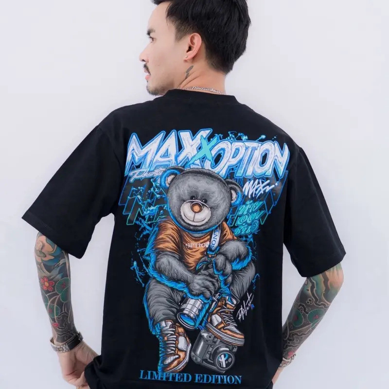 เสื้อยืด Max X Option #ถนนcollection เสื้อยืดแฟชั่นชายหญิง แบบสตรีทสไตล์ (ขายเฉพาะเสื้อ)