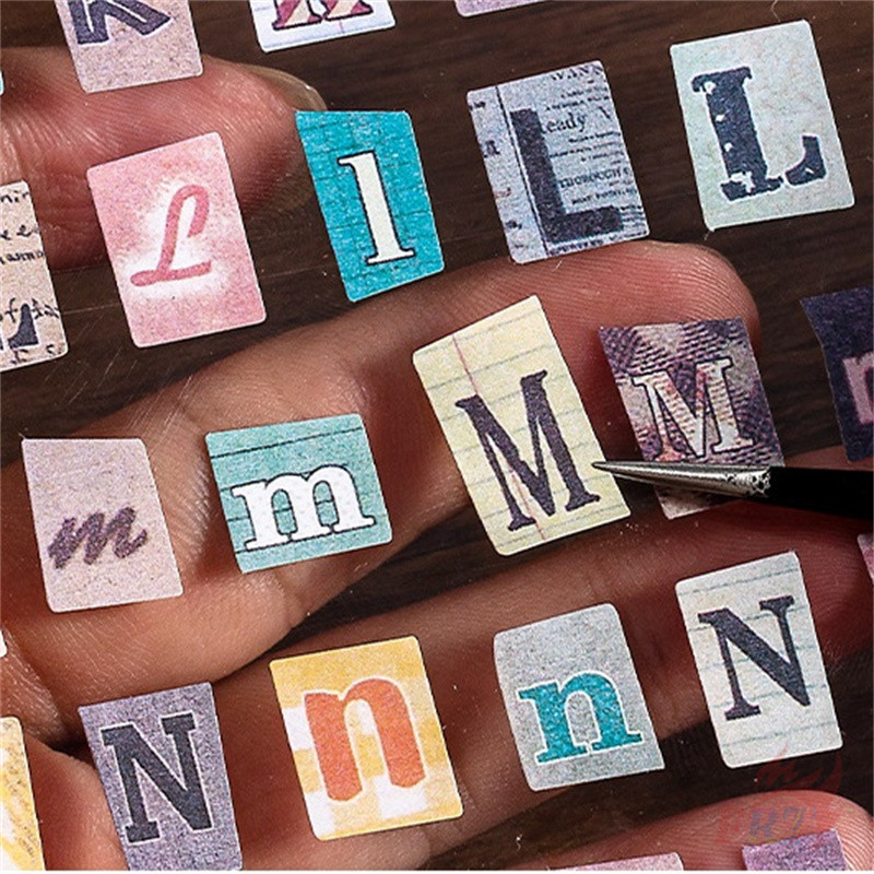 ❉ สติ๊กเกอร์ตัวอักษรและตัวเลขย้อนยุค ❉ 6แผ่น/ชุด DIY แฟชั่นไดอารี่ Scrapbooking Decals สติกเกอร์ ราคา ถูกที่สุด ดีลบีเคเค แกลเลอรีภาพที่ 4