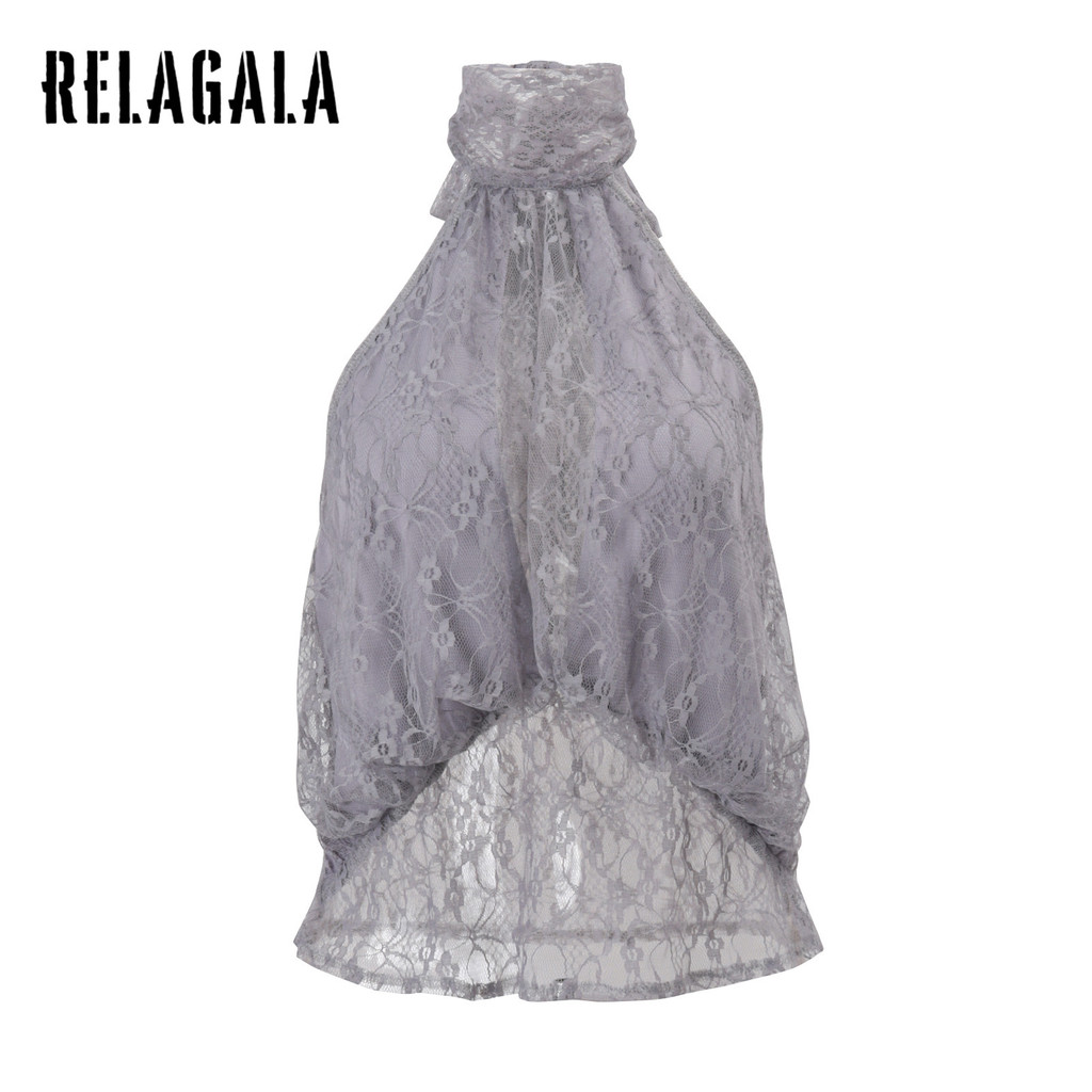 RELAGALA เสื้อชั้นในสตรีสตรี 2026 ใหม่สีทึบเสื้อแฟชั่นไม่สม่ําเสมอ