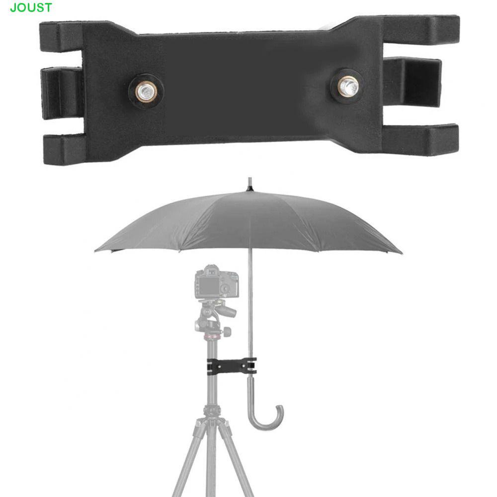 JOUST ที่หนีบร่มกล้องสตูดิโอถ่ายภาพอุปกรณ์เสริมกล้องขายึดร่มขาตั้งตรึง Sun-Shading ขาตั้งแบบพกพาที่วางร่ม
