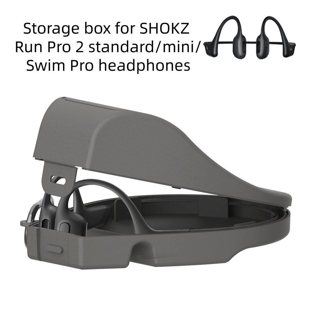 เคสแข็งกันฝุ่นและกันกระแทกสําหรับหูฟัง Shokz Run Pro 2 / Mini /Swim Pro,ถุงเก็บป้องกัน PC พร้อมตะขอเ