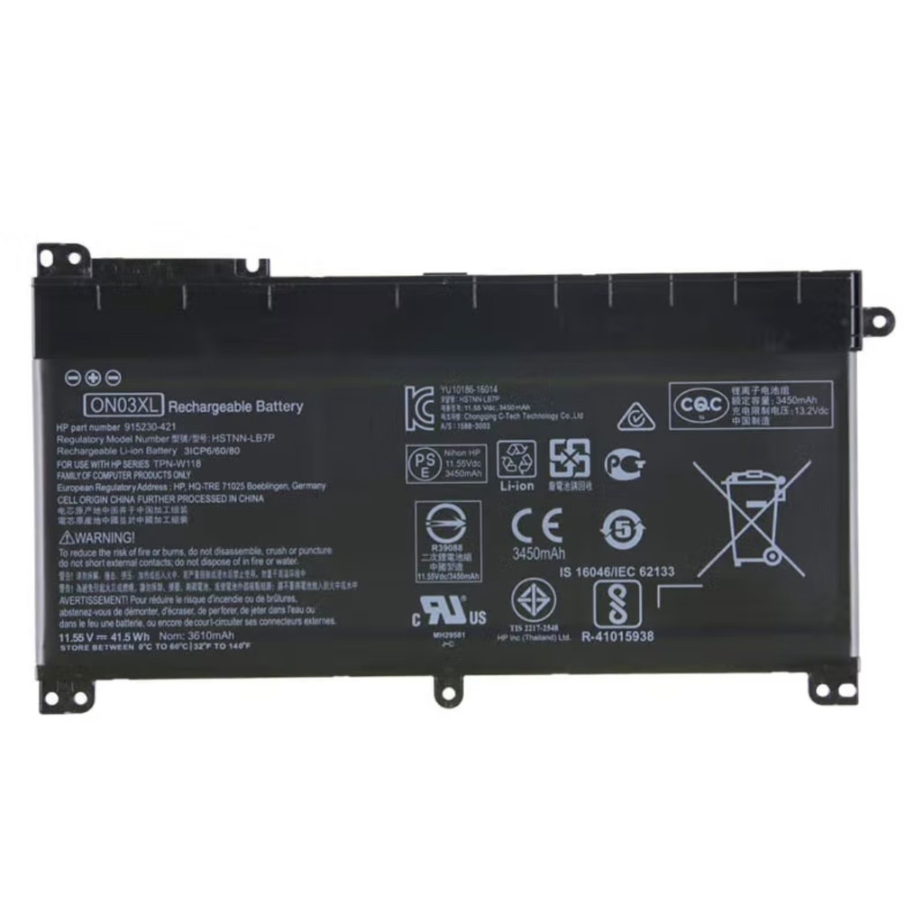 For HP ON03XL TPN-Q183 TPN-W188 HSTNN-LB7P notebook battery