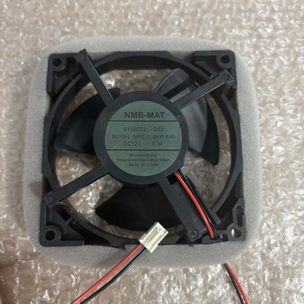 NMB-MAT MODEL3612JL-04W-S40 12V 0.3A พัดลมระบายความร้อนตู้เย็น