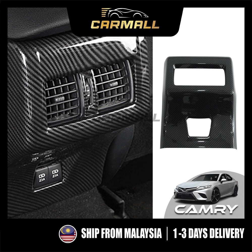 Toyota Camry XV70 ACV70 ASV70 AVV70 ด้านหลัง Aircond ฝาครอบคาร์บอนสําหรับ Camry (2018-2024) CarMall 