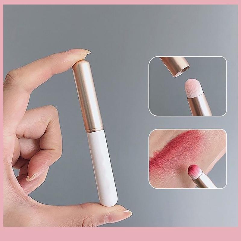 1 PC Mini ปลายนิ้ว Lipsti Blending แปรงแต่งหน้า Precision คอนซีลเลอร์ Make up แปรงโดมขนาดเล็กแบบพกพา