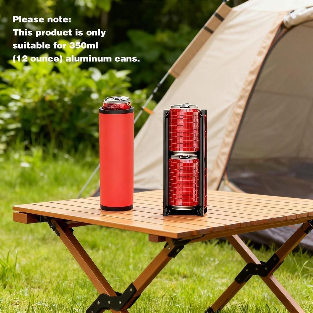 Insulated Can Holder Double Tactical Layered Reusable Cooler Sleeve อุปกรณ์เสริมสากล bytumth