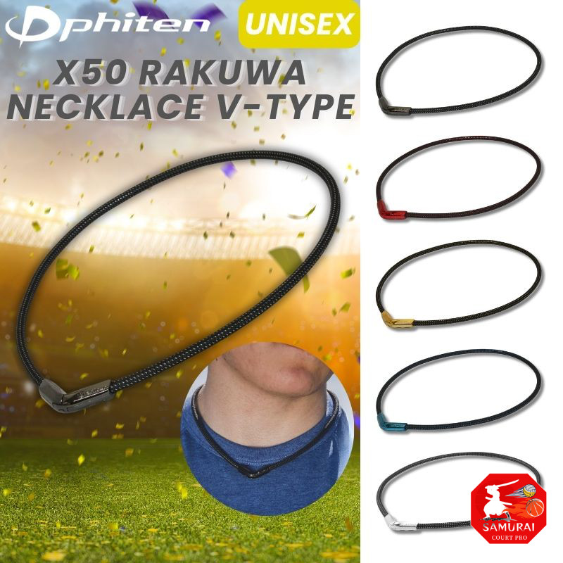 Phiten Necklace RAKUWA Neck X50 V Type 50cm