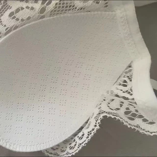 ลูกไม้ ชุดชั้นใน sexy สายสะพายไหล่บาง; ดีไซน์แบบตะขอหน้า; แผ่นรองทรงสามเหลี่ยม bra ส่งไวจากไทย