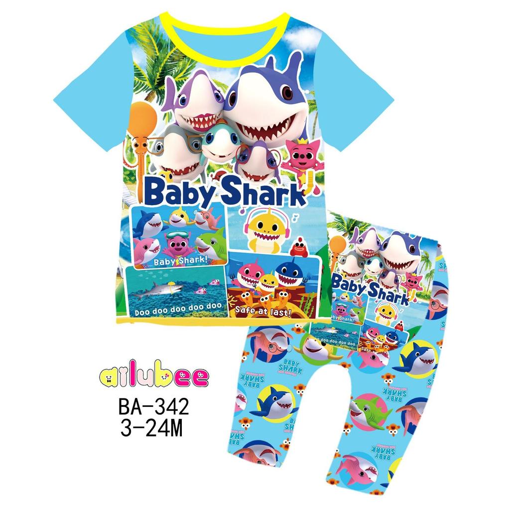 BABY SHARK Ailubee ชุดนอนเด็ก (BA342 576) 3M-6M