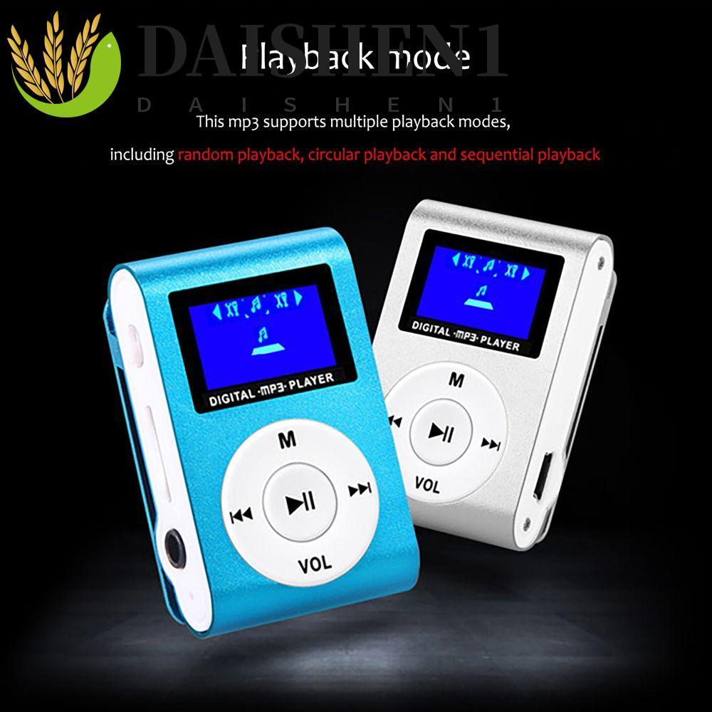 DAISHEN1 เครื่องเล่นเพลง MP3 หน้าจอ LCD ของขวัญที่ดีที่สุดแบบพกพารองรับ 32GB TF Card เครื่องเล่นเพลง