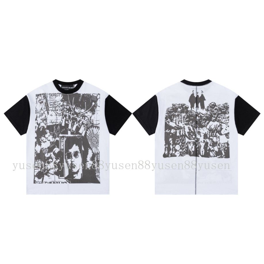 เสื้อยืด ERD Melanchon Fu รุ่นใหม่ ทรงหลวม สไตล์heavy craft พร้อมลายพิมพ์รอบคอ