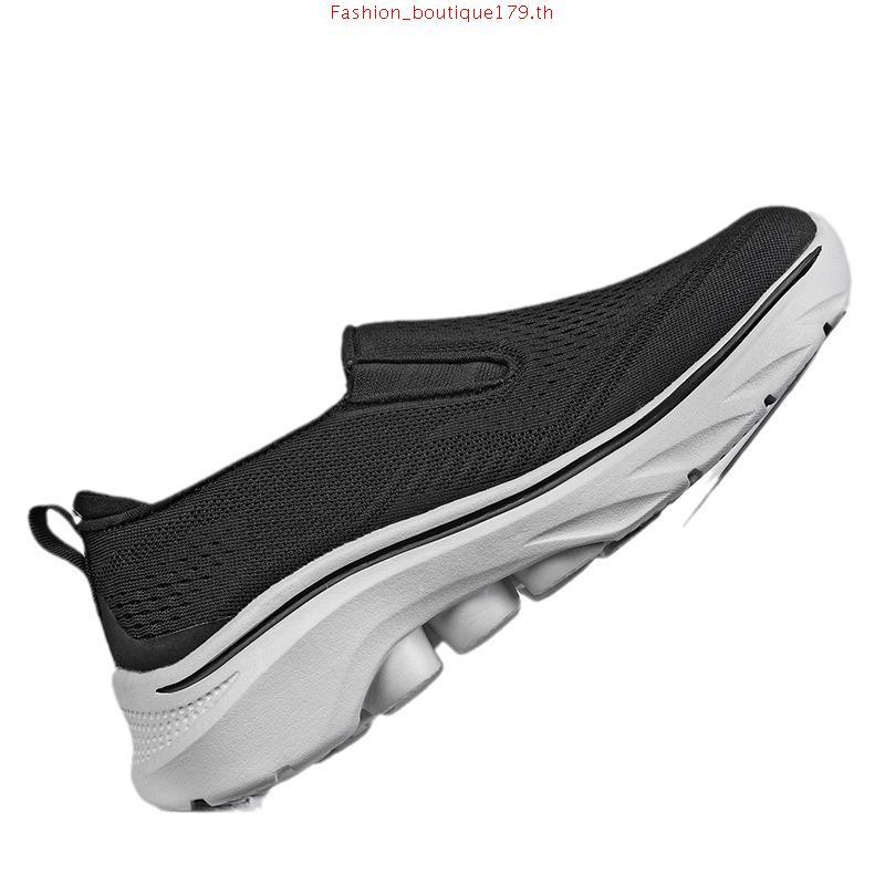 สเก็ตเชอร์ส รองเท้าผู้ชาย Men GOwalk 7 Walking Shoes - 216646-NVY Air-Cooled Goga Mat