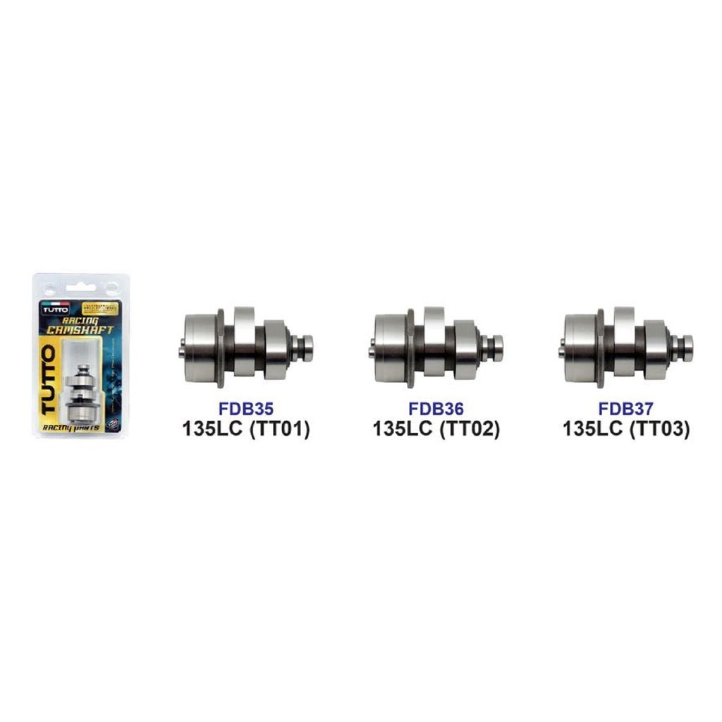 135LC (TT01 / TT02 / TT03) CAMSHAFT RACING CAM SHAFT RACING HIGH CAM RACING CAMSHAFT TUTTO