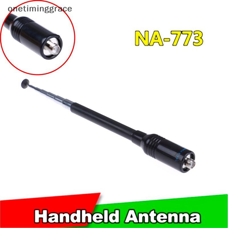 Onetiminggrace Handheld dual band nagoya na-773 เสาอากาศ sma-f uv-5r 5re b5 b6 วิทยุสองทาง OMA