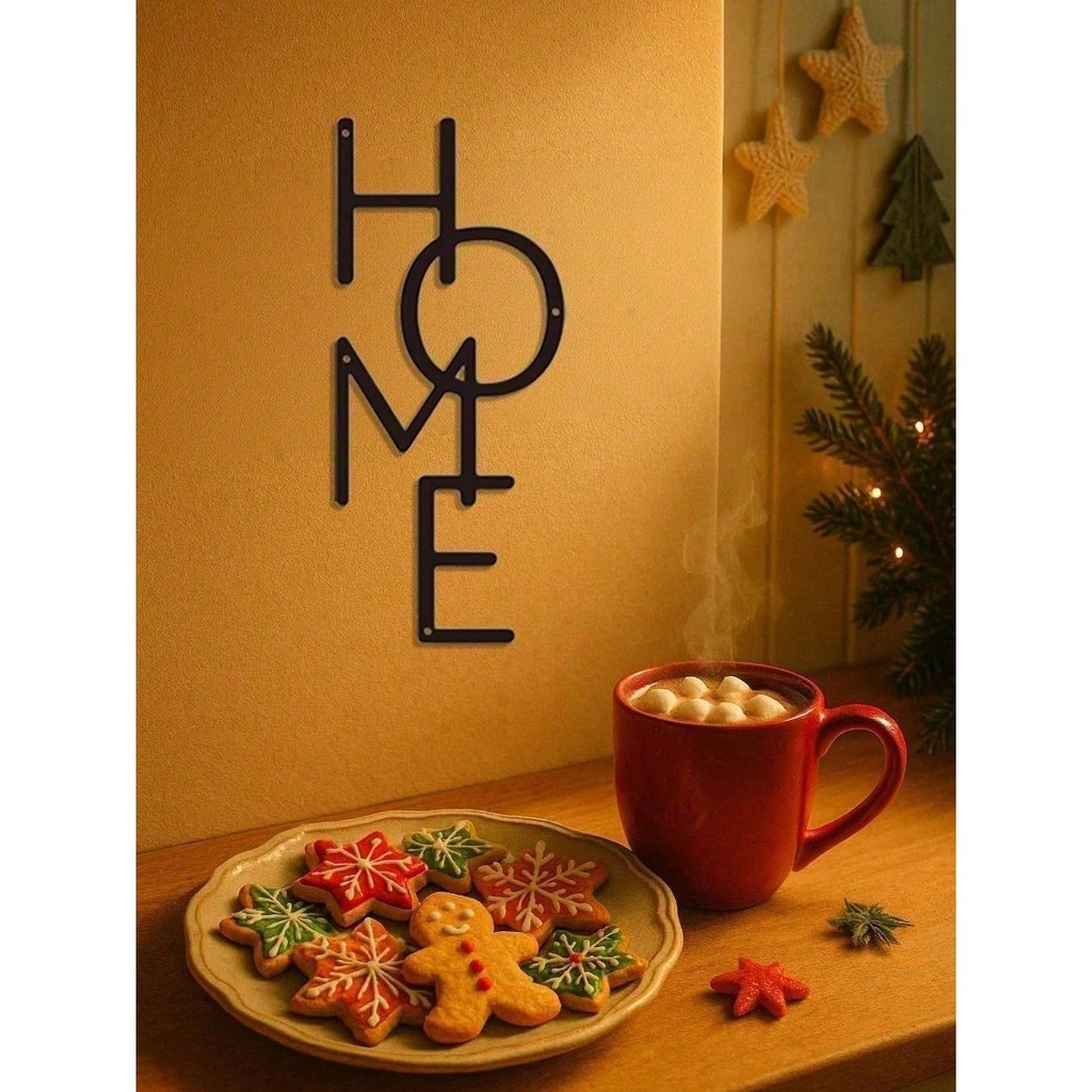 HELLOYOUNG Gothic โลหะ Wall Art Vintage ป้ายเหล็กสีดําอุตสาหกรรม Modern Farmhouse Decor Rustic แขวน Art Home Office ของขวัญฮาโลวีน