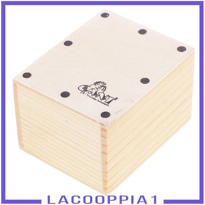 [Lacooppia1] ของขวัญกลองไม้ Mini Cajon สําหรับชิ้นส่วนประกอบริบบิ้น 6.5x5.2x4.3 ซม.