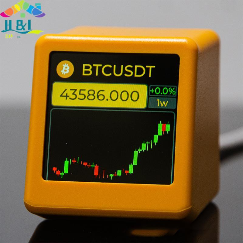H&L Dec NerdMiner BitCoin Crypto,Stocks,Future,อัตราแลกเปลี่ยน,ราคา Tracker Ticker,Time Clock Weathe