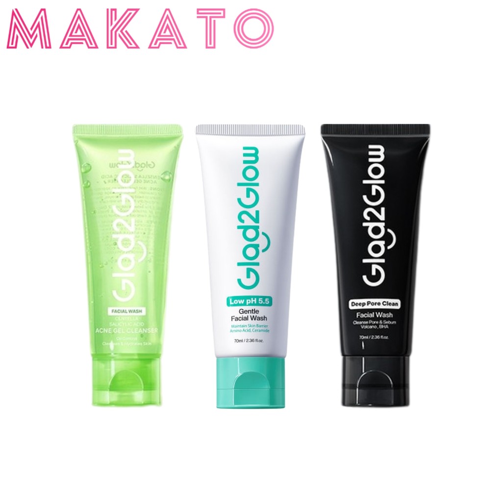 Glad2Glow Brightening Cleanser Cleansing เจลล้างหน้า ฟองนุ่ม โฟมล้างหน้า ไม่แห้งตึง ฟองละเอียด