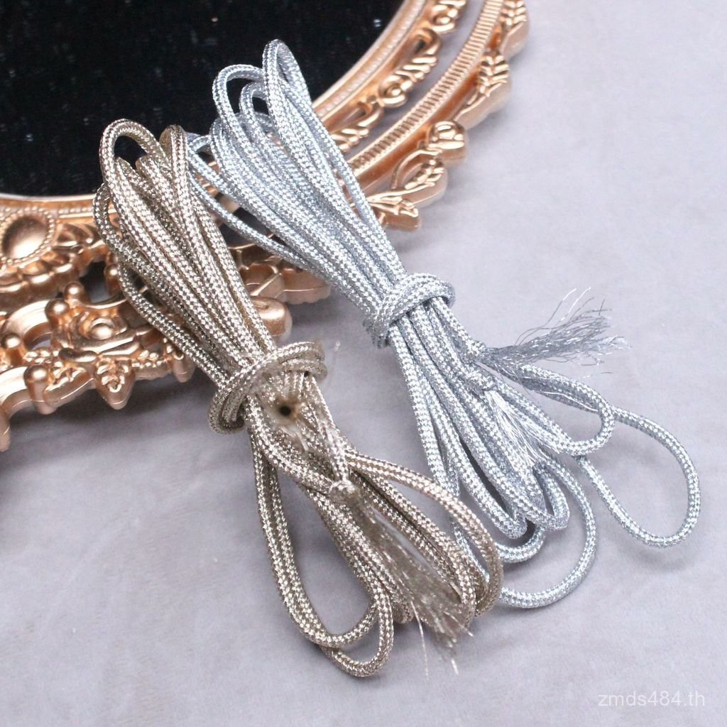 บัลเล่ต์แฮนด์เมดสร้อยคออุปกรณ์เสริมด้ายเครื่องประดับวัสดุลวดมงกุฎรอบเชือกด้ายถักสลิงกลวงทําเองโลหะ 1