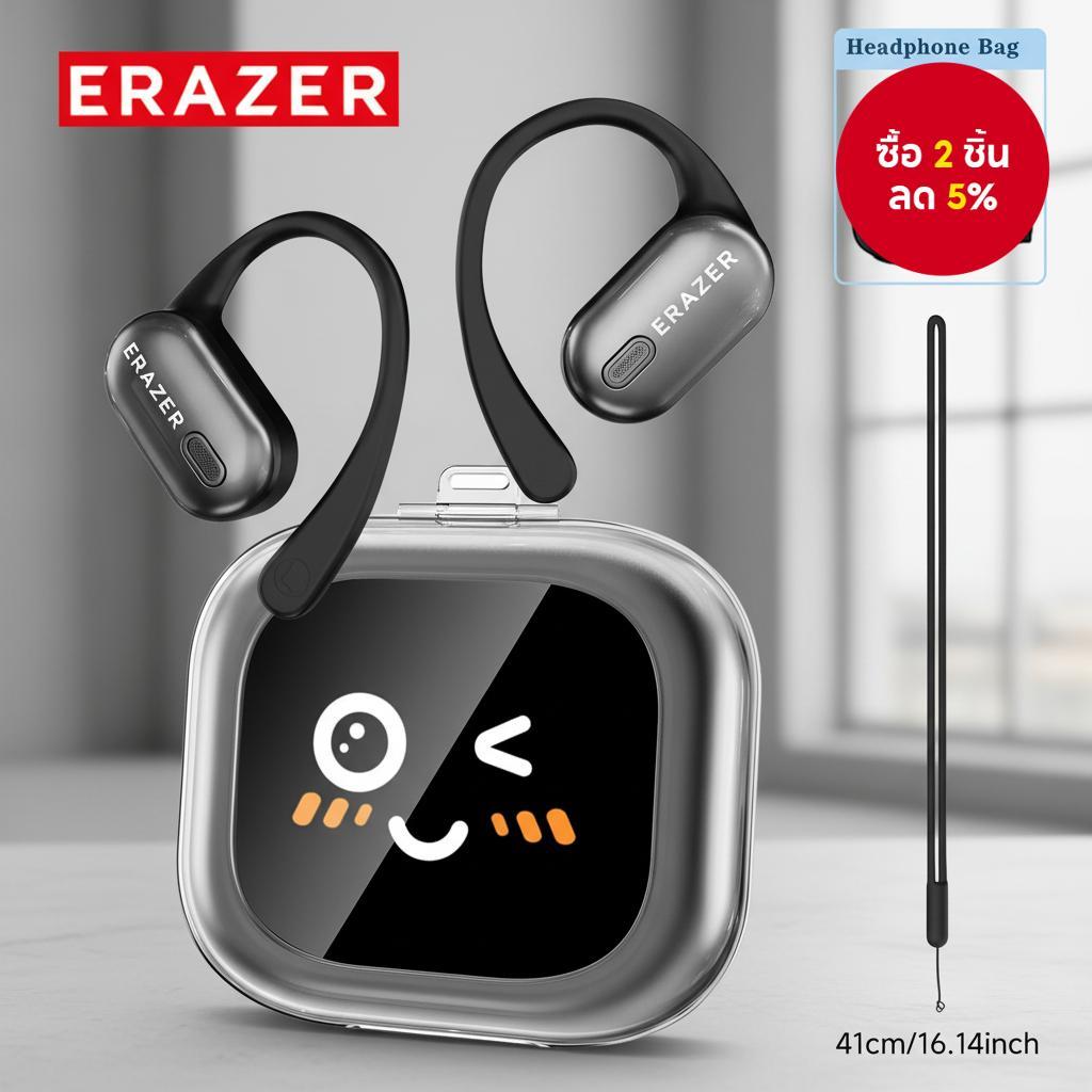 ERAZER XF38 หูฟังบลูทูธ 5.3 สเตอริโอ พร้อมหน้าจอสัมผัส LCD หูฟังแปลภาษา AI