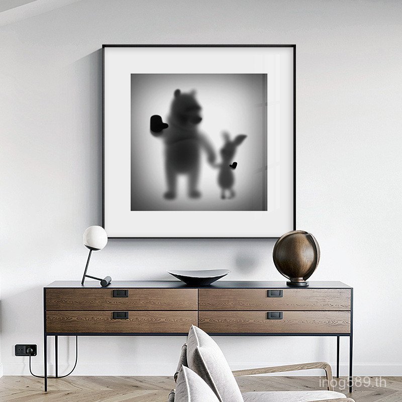 พิมพ์ศิลปะมิกกี้เมาส์ Disappearing ภาพวาดตกแต่ง Simpson Bunny Myname hatshisame IBFI