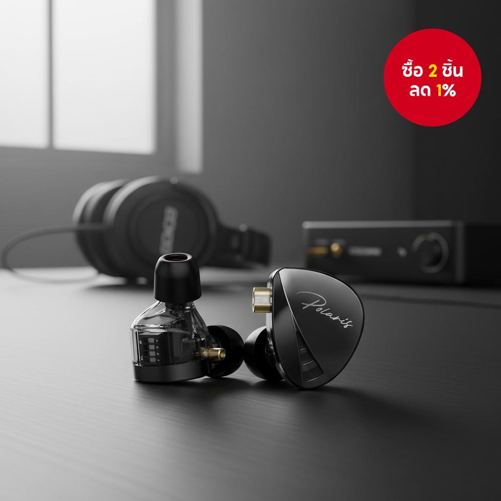 หูฟังอินเอียร์แบบปรับได้ CCA Polaris พร้อมไดนามิก HiFi สําหรับตรวจสอบเวที