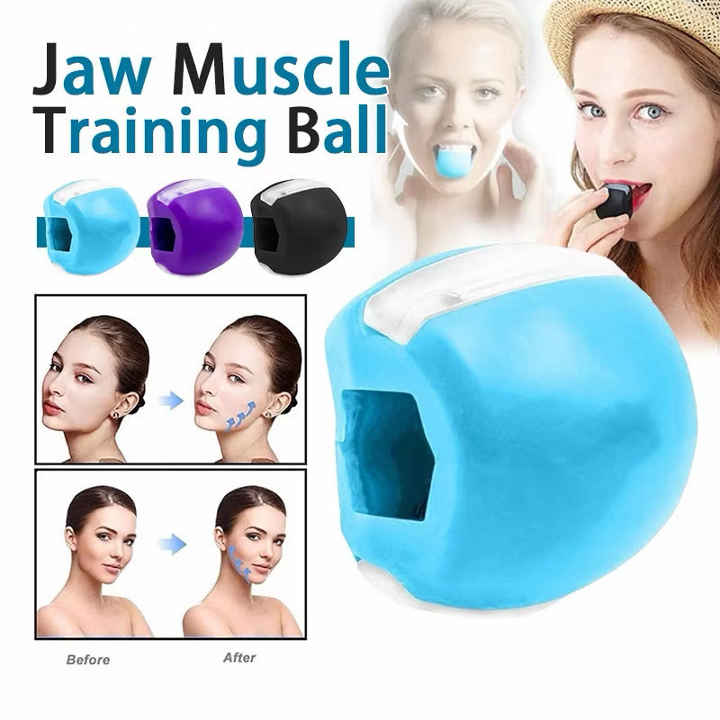 ซิลิโคน Jaw Exerciser สําหรับ Slim Face & Defined Jawline Chewing Trainer สําหรับผู้หญิง