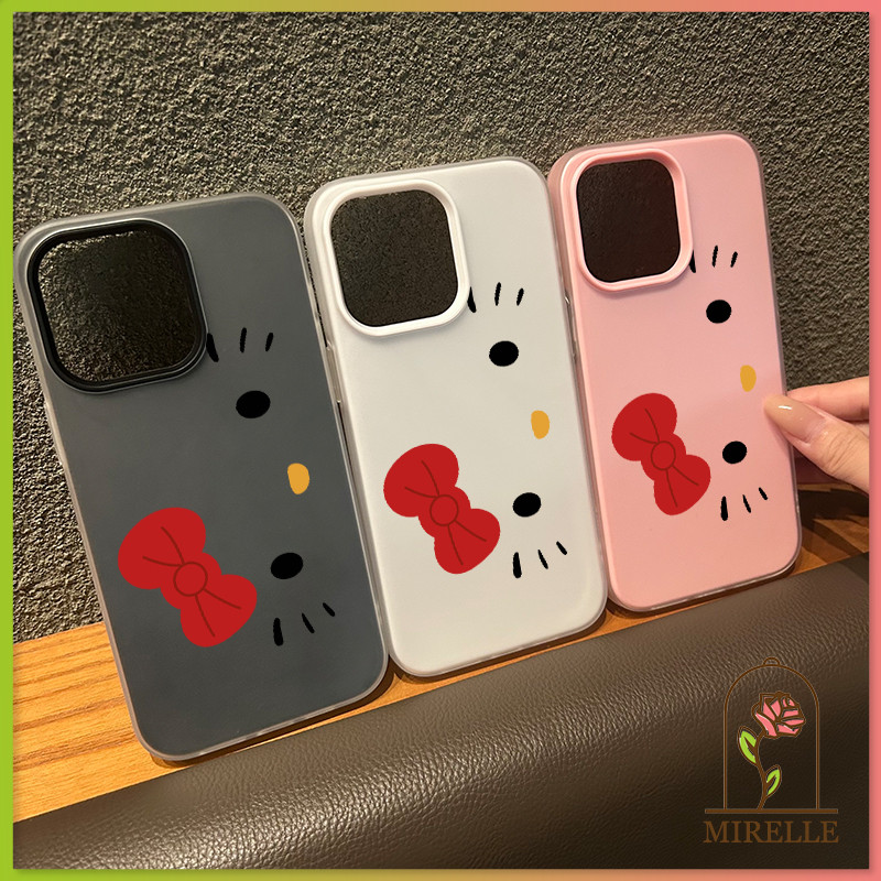 เคสไอโฟน 13 11 สำหรับ iPhone 16 15 13 11 14 12 Pro Max 17 6 8 7 Plus XR X หน้ากิตตี้ 2 in 1 ปก