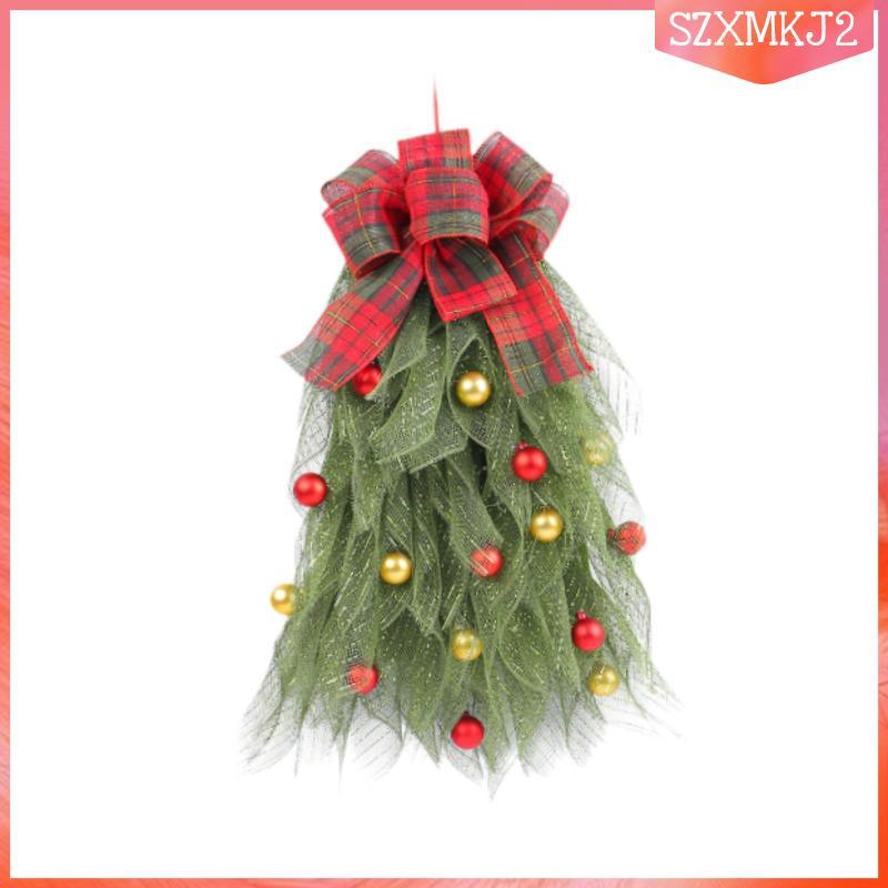 [szxmkj2] พวงหรีดคริสต์มาสสําหรับของขวัญประตูด้านหน้าประตูบันได Swag สําหรับเทศกาลฉลอง