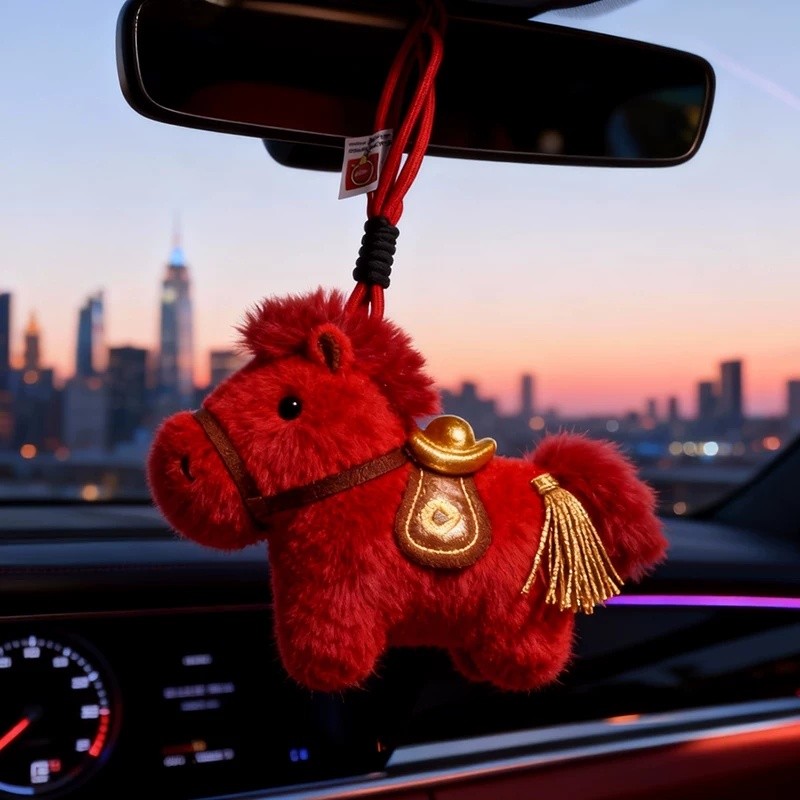 พวงกุญแจม้า pony pendant สไตล์น่ารัก สำหรับเป็นเครื่องประดับและของขวัญในเทศกาลปีใหม่