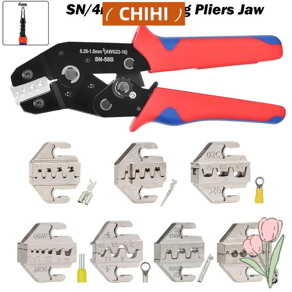 CHIHI CRIMPING คีมขากรรไกร, 06WF 2549 03H กว้าง 4 มม.SN CRIMPING คีม Jaw, SN-2546B 02C 48B 58B Alloy