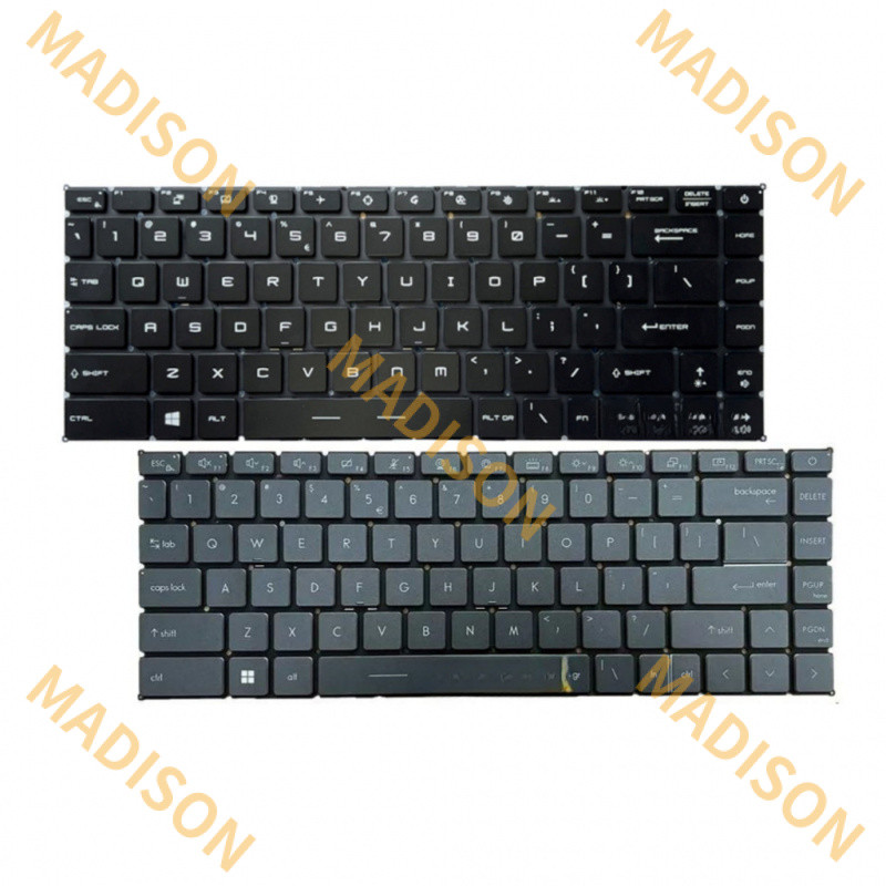 Yjx แป้นพิมพ์ภาษาอังกฤษ RGB backlight สําหรับแล็ปท็อป MSI ge66 Raider gs66 ge66 GP66 stealth 10sd 10