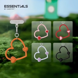 สีส้มหัวใจรักซิลิโคนคุณภาพสูงแขวนแหวน + การ์ดเหมาะสําหรับ ไอ…