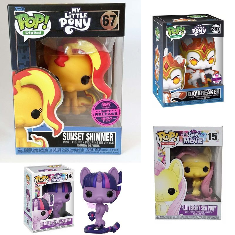 Funko My Little Pony Sunset Shimmer Doll ตุ๊กตาของเล่นรูปคอลเลกชันตกแต่ง
