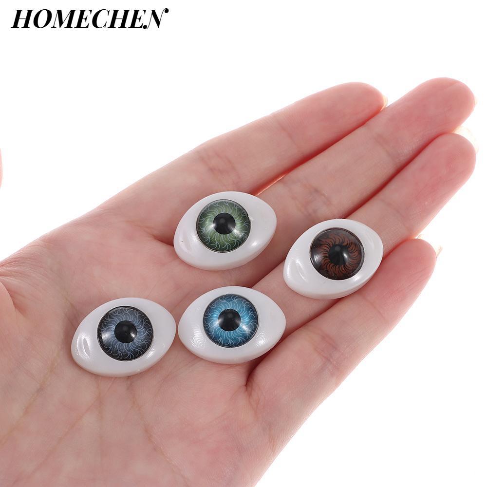 HOMECHEN 8 ชิ้นรูปไข่แบน, Hollow รูปไข่แบน Hollow, Hollow ตุ๊กตาหุ่นพลาสติกตา Troll Troll