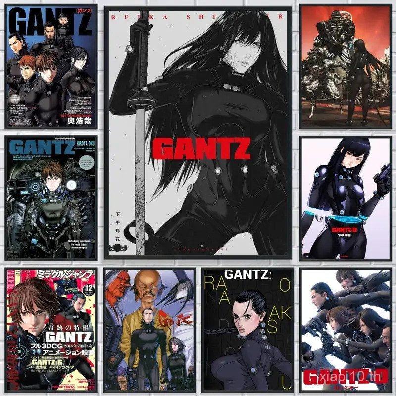 อะนิเมะ G-Gantz Battle โปสเตอร์พิมพ์สําหรับตกแต่งบ้าน, Modern Wall Art,ห้องนั่งเล่น,ห้องนอน,ห้องรับป